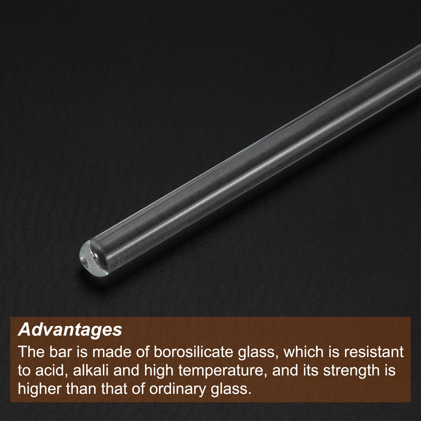 Harfington Borosilicate Glass Stick Stir Rods Mixing Tool