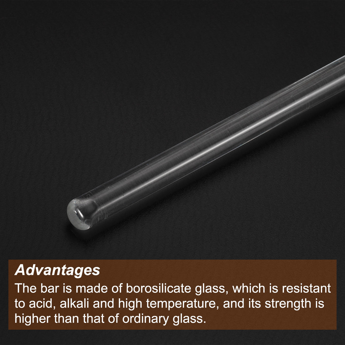 Harfington Borosilicate Glass Stick, Stir Rod Mixing Tool