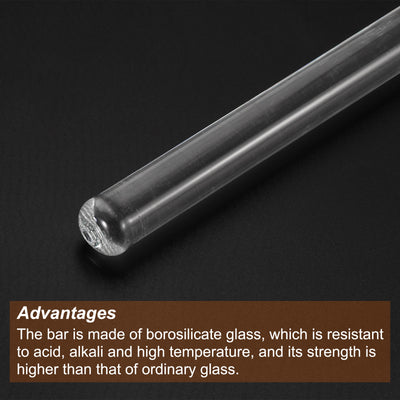 Harfington Borosilicate Glass Stick Stir Rod Mixing Tool