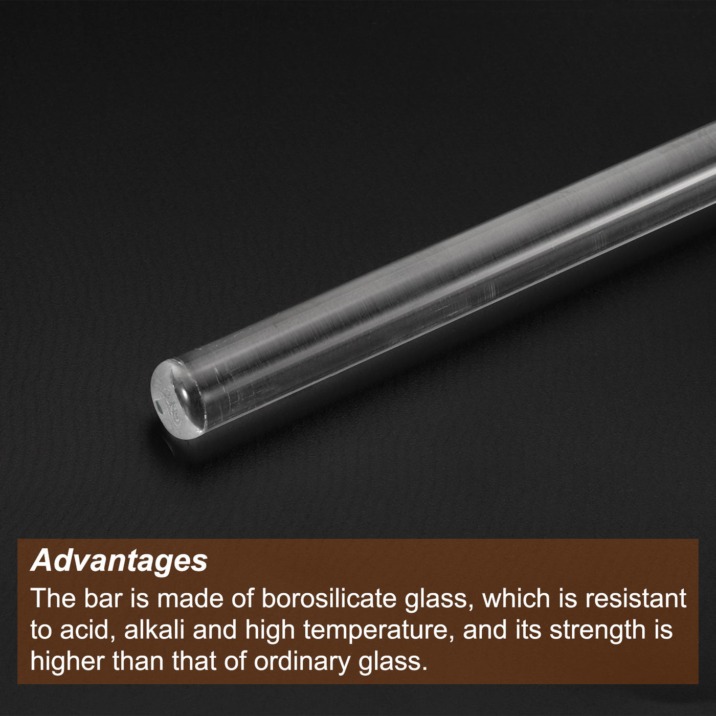 Harfington Borosilicate Glass Stick Stir Rod, Mixing Tool