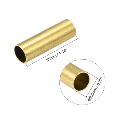 Harfington Uxcell Brass Tube 4.5mm OD 0.5mm Wall Thickness 30mm Length Pipe Tubing for DIY 30 Pcs