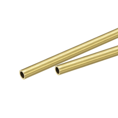 Harfington Uxcell Brass Round Tube 5mm OD 1mm Wall Thickness 200mm Length Pipe Tubing 2 Pcs