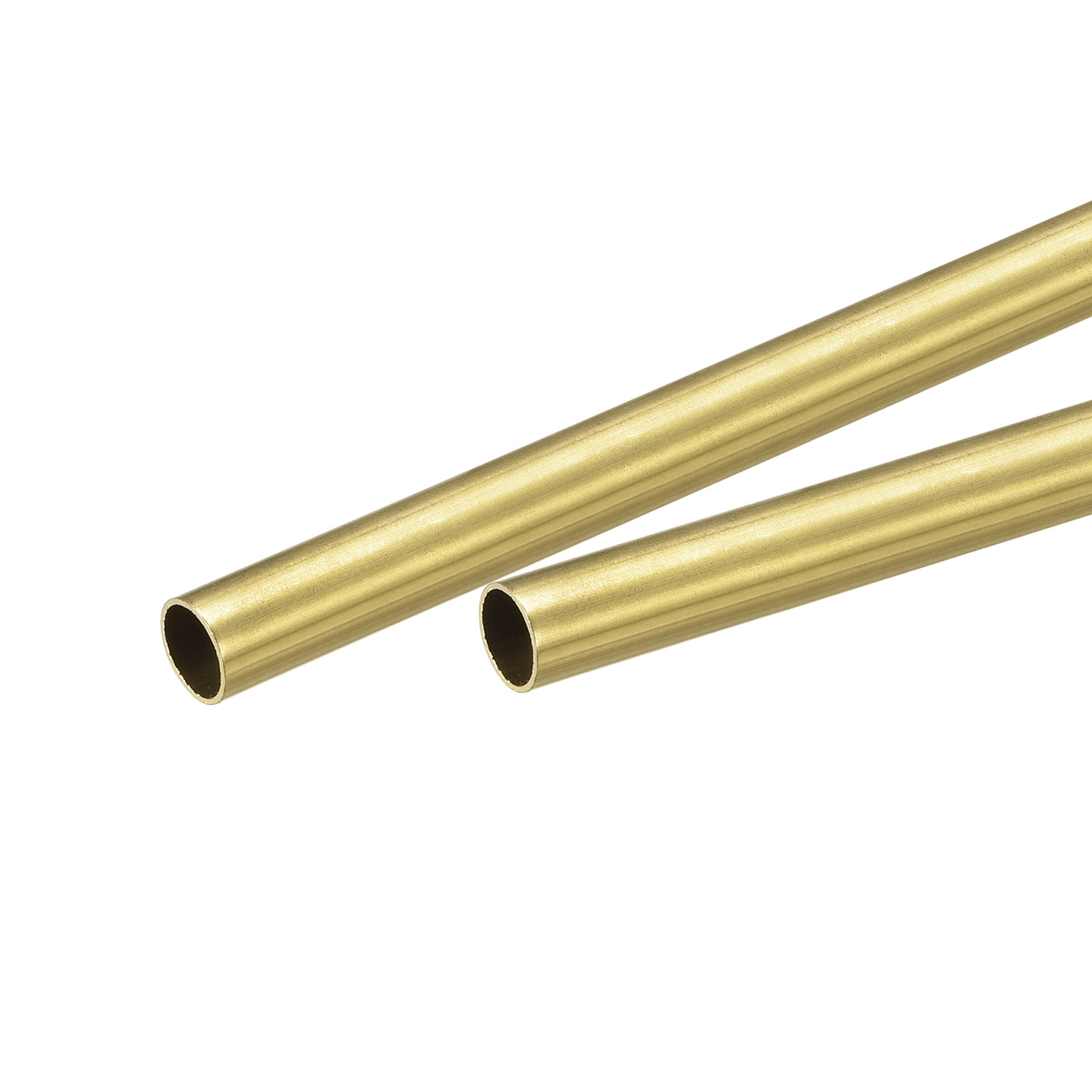 Uxcell Uxcell Brass Round Tube 5mm OD 1mm Wall Thickness 200mm Length Pipe Tubing 2 Pcs