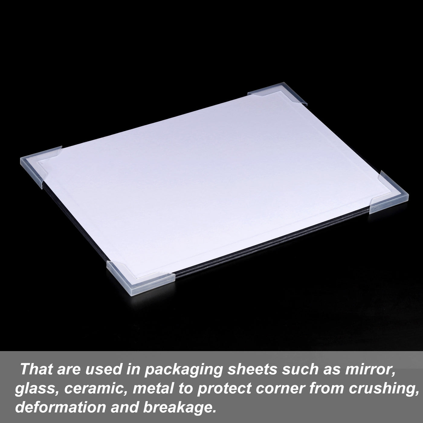 Harfington PP Corner Protector L Shape for Ceramic, Glass, Metal Sheets