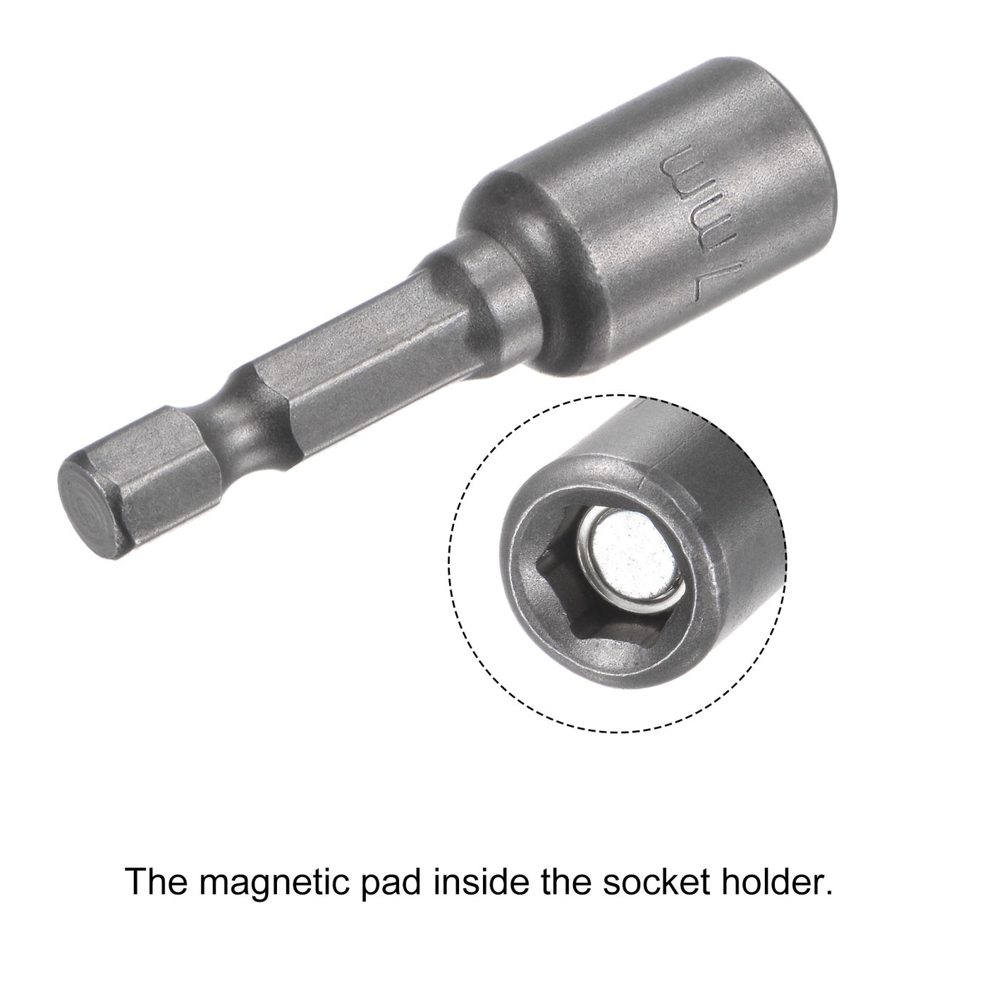 uxcell Uxcell Quick-Change Hex Shank Magnetic Nut Driver Bit