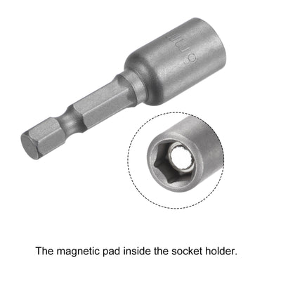 Harfington Uxcell Quick-Change Hex Shank Magnetic Nut Driver Bit