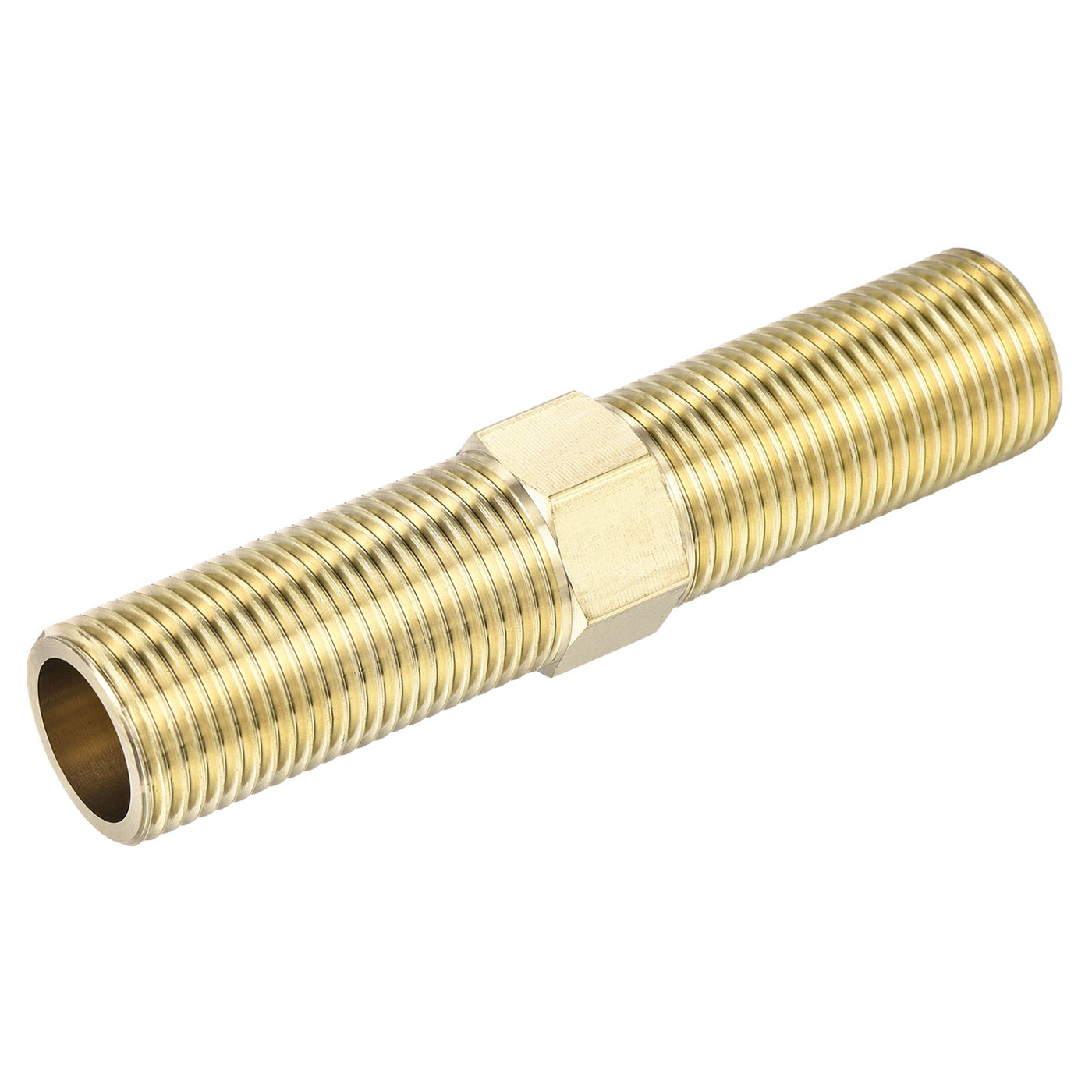 Harfington Brass Pipe Fitting G1/2 Male Thread 34mm Hex Connector Pipe Adapter