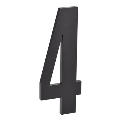 Harfington Uxcell 4.72 Inch Self-Adhesive House Number for Hotel Mailbox Address, Black Number 5