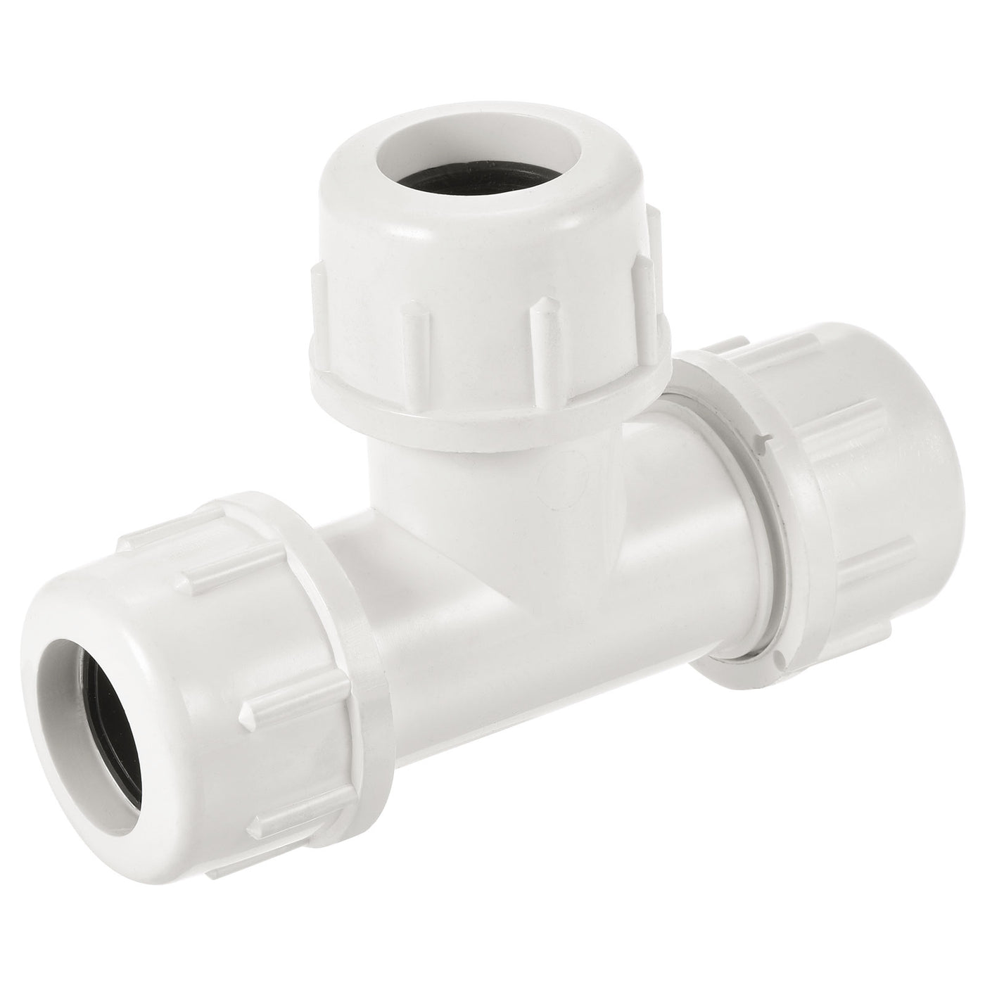 Harfington Compression Tube Tee Fitting Quick Connector for Water Line Home Garden Irrigation