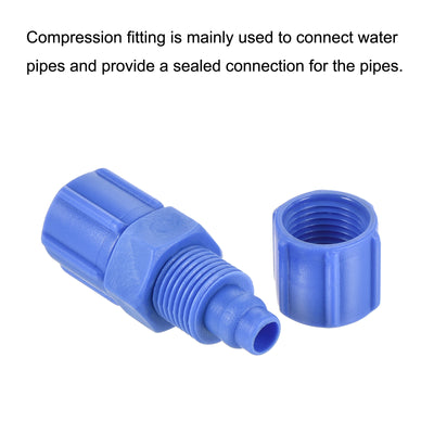 Harfington Compression Coupling Tube OD Compression Union Pipe Fittings