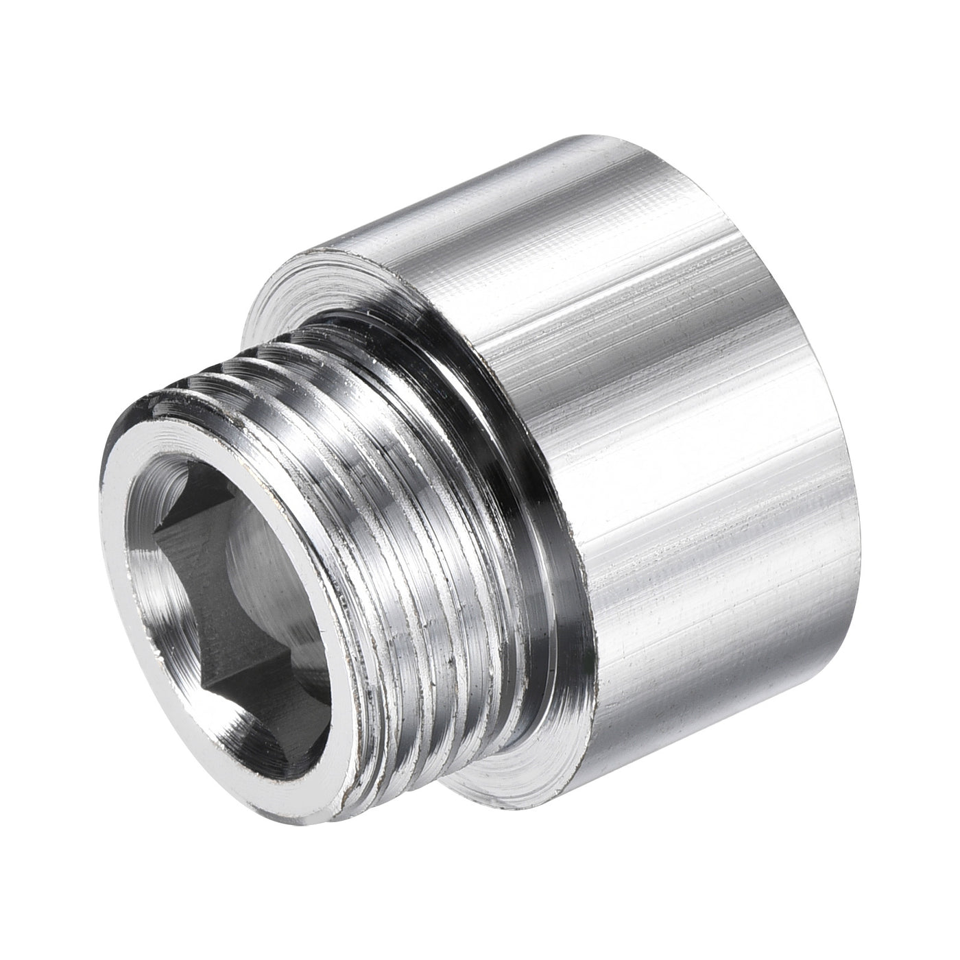 Harfington Nickel Plated Brass Extension Pipe Fitting Thread Reducer Coupling Adapter Connector