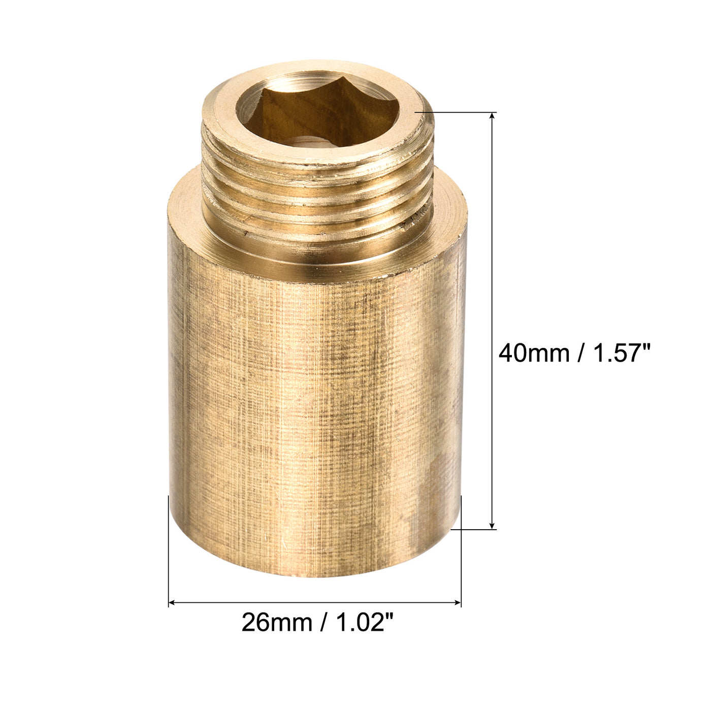 Harfington Brass Extension Pipe Fitting Reducer Coupling Adapter