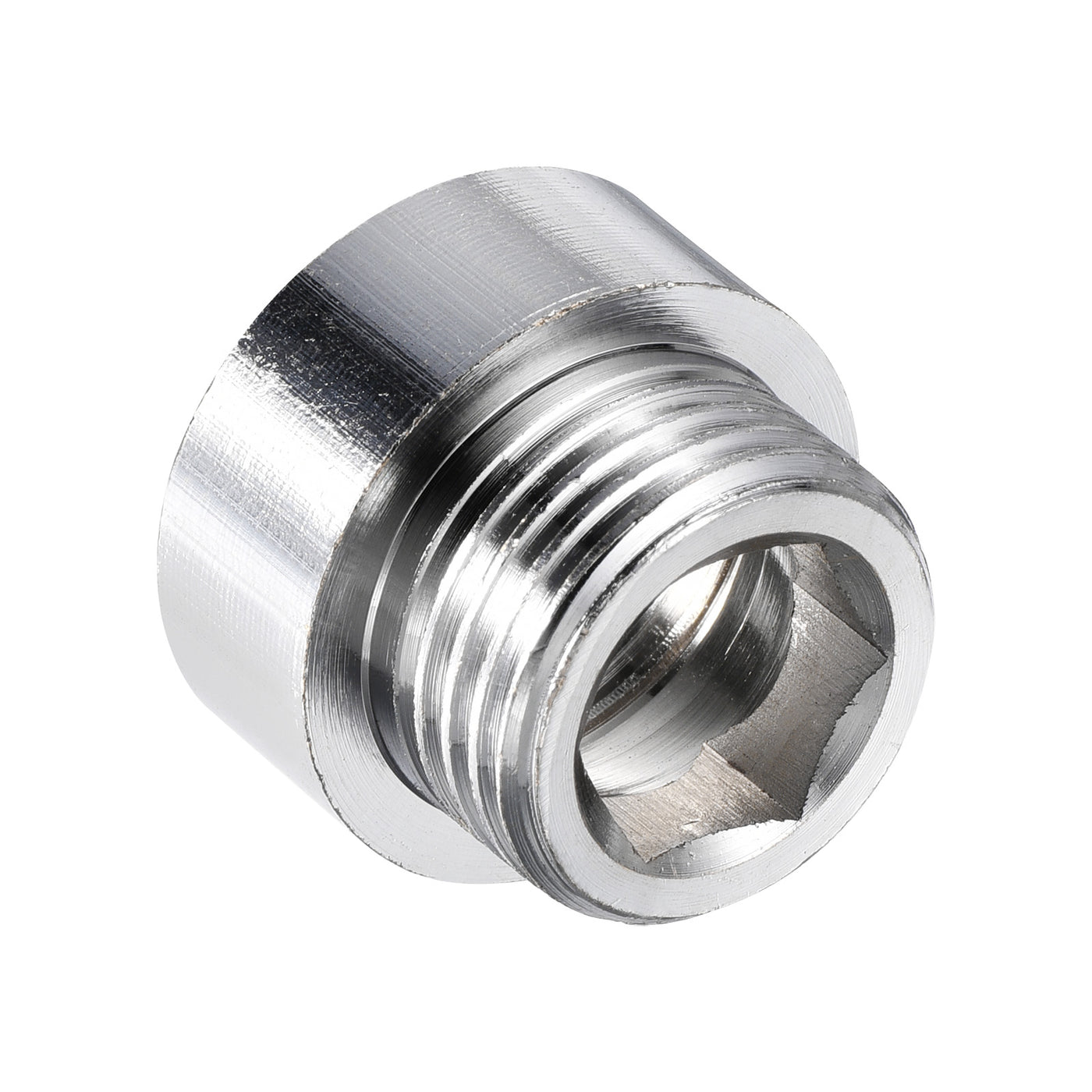 Harfington Nickel Plated Brass Extension Pipe Fitting Thread Coupling Adapter Connector
