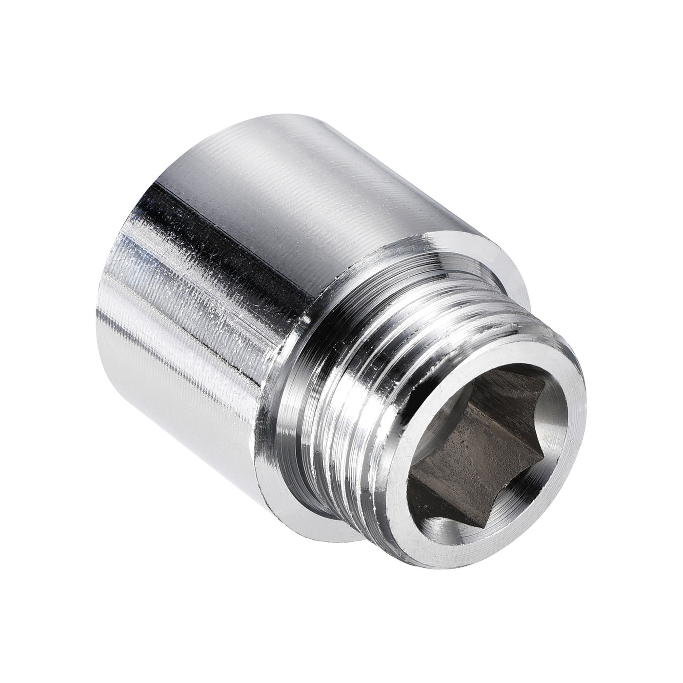 Harfington Nickel Plated Brass Extension Pipe Fitting Thread Reducer Coupling Adapter