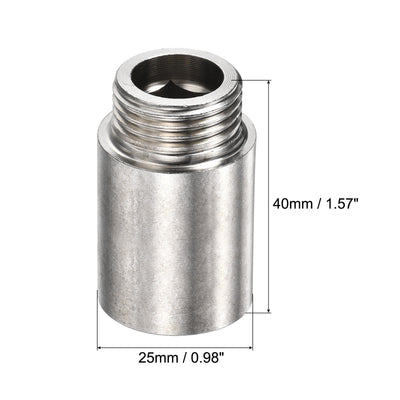 Harfington Stainless Steel Extension Pipe Fitting Coupling Adapter Connector