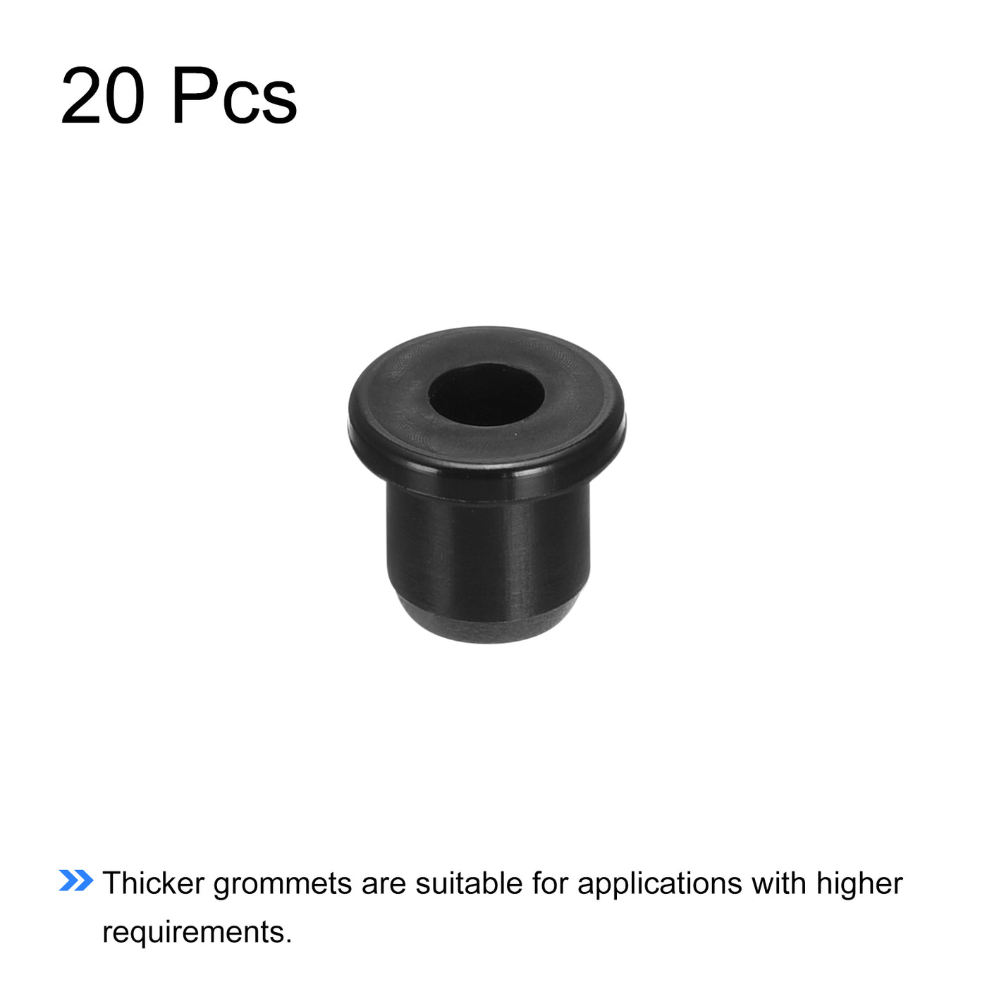 Harfington Rubber Grommet Mount Dia Round T Type for Wire Protection Electrical Parts
