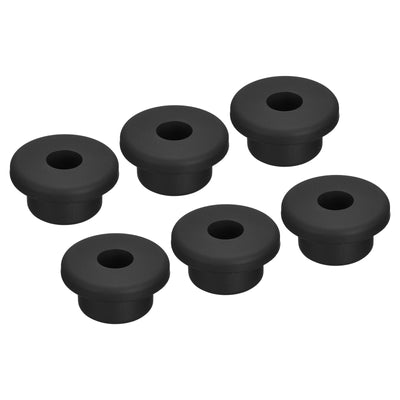 Harfington Rubber Grommet Mount Dia Round T Type for Wire, Pipe Protection