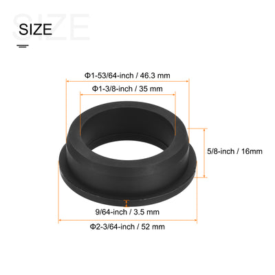Harfington Rubber Grommet Mount Dia Round T Type for Wire Protection Industry