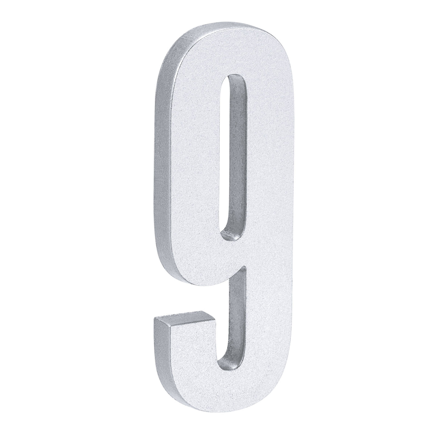 Uxcell Uxcell 2.36 Inch 3D Self-Adhesive House Number for Hotel Mailbox Address, Silver No.6
