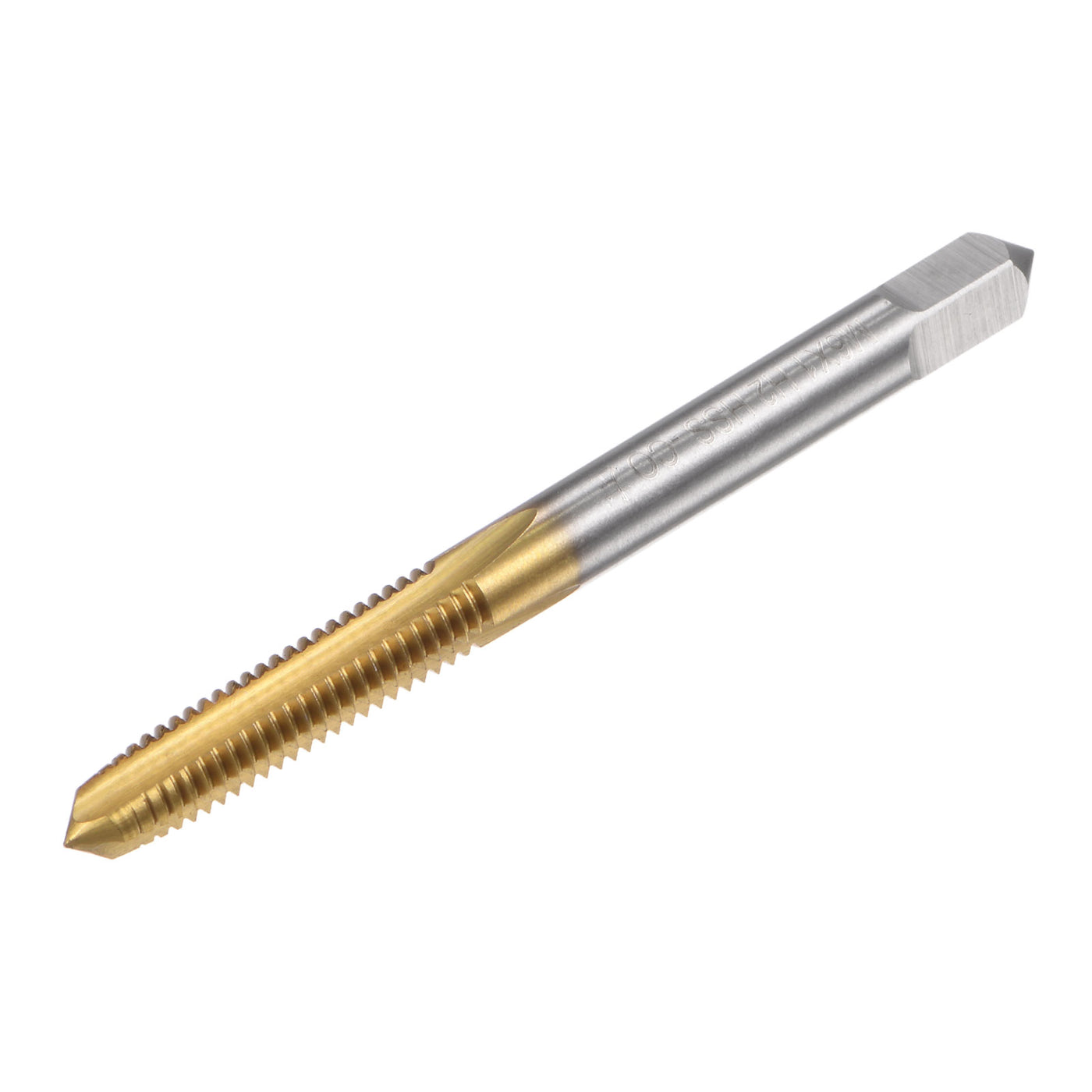 uxcell Uxcell Left Hand Titanium Coated High Speed Steel Machine Straight Flute Tap