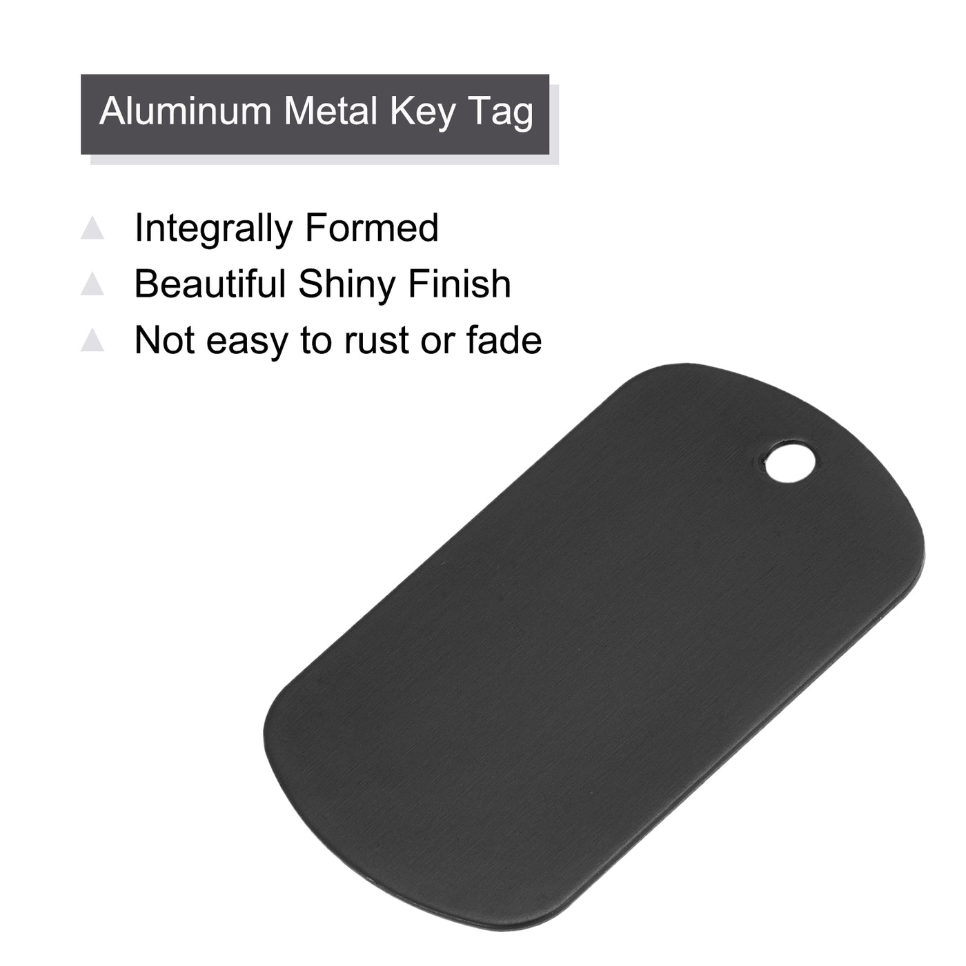 Harfington Metal Blank Tag Stamping DIY Engraving Aluminum ID Tag for Craft, Pendant Decoration