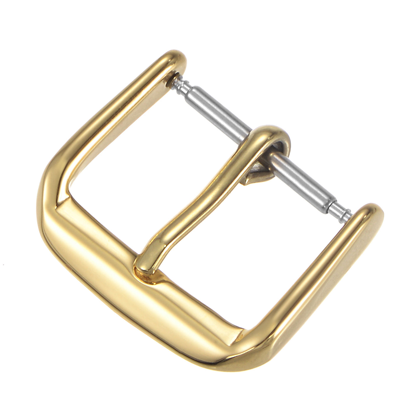 Uxcell Uxcell SUS304 Polished PVD Watch Buckle for 16mm Width Watch Bands Gold Tone
