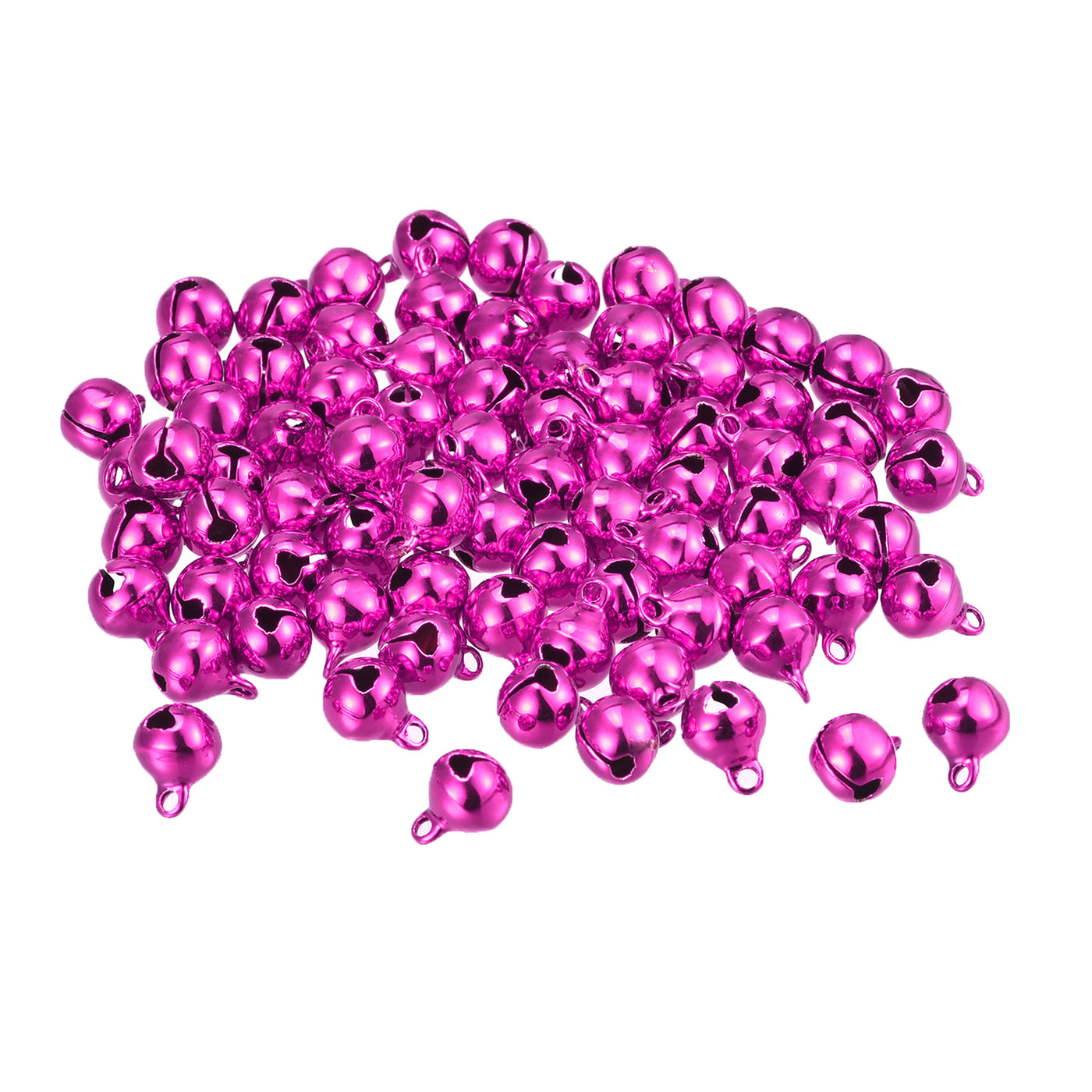 Uxcell Uxcell Jingle Bells, 8mm 80pcs Small Bells for Craft DIY Christmas, Pink