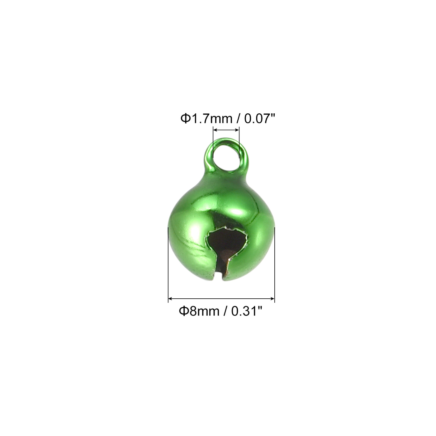 Uxcell Uxcell Jingle Bells, 8mm 240pcs Small Bells for Craft DIY Christmas, Green