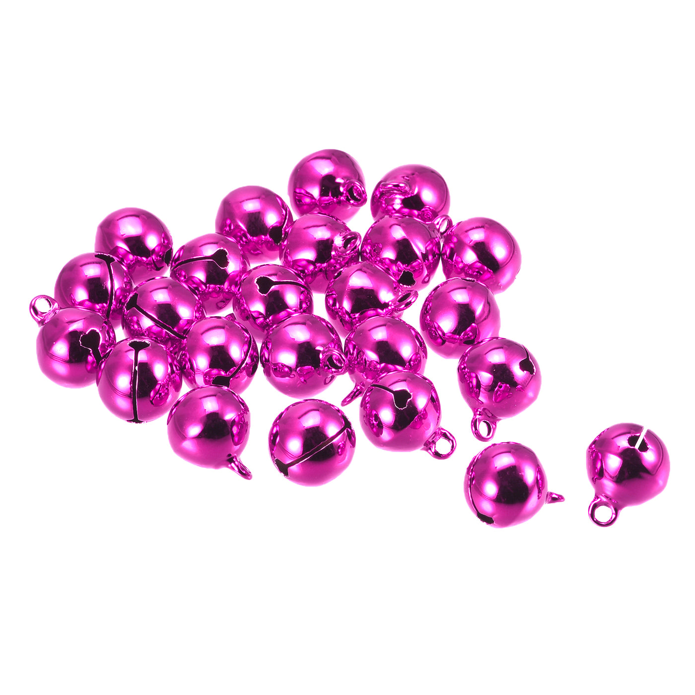 Uxcell Uxcell Jingle Bells, 14mm 24pcs Small Bells for Craft DIY Christmas, Rose Red