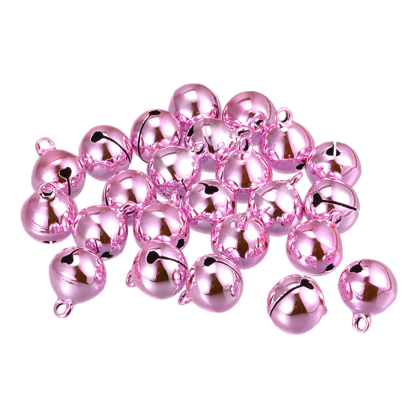 Uxcell Uxcell Jingle Bells, 10mm 48pcs Small Bells for Craft DIY Christmas, Pink