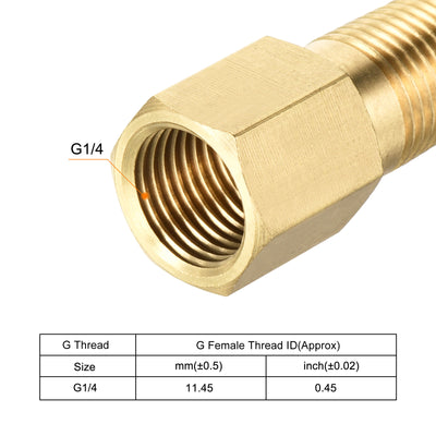 Harfington Brass Pipe Fitting Adapter Extension Hex Pipe Coupling