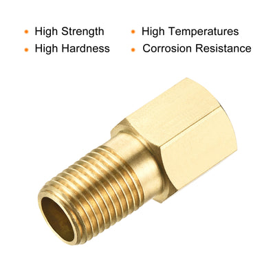 Harfington Brass Pipe Fittings Adapter Extension Hex Coupling