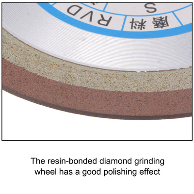 Harfington Uxcell 125mm Diamond Grinding Wheel 13mm Bore 150 Grit Carbide Metal Cutter