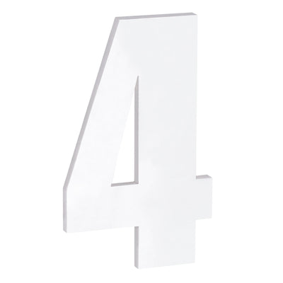 Harfington Uxcell 2.56 Inch 3D Self-Adhesive House Number for Hotel Mailbox Address, White No.8