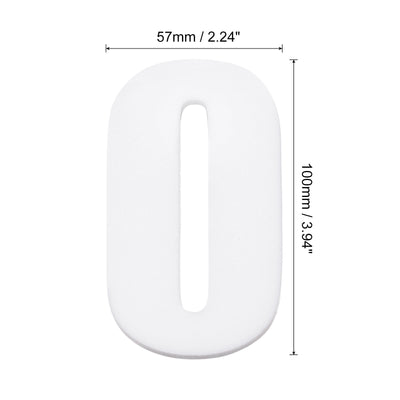 Harfington Uxcell 3.94 Inch 3D Self-Adhesive House Number for Hotel Mailbox Address, White No.8