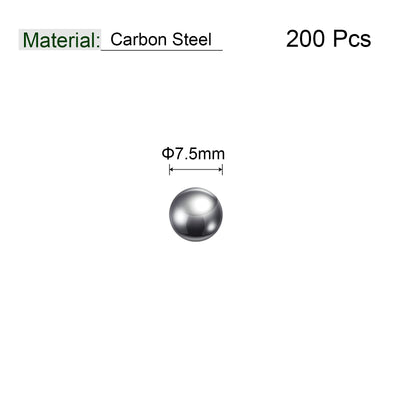 Harfington Uxcell 50pcs 12mm Carbon Steel Bearing Balls Precision Polished