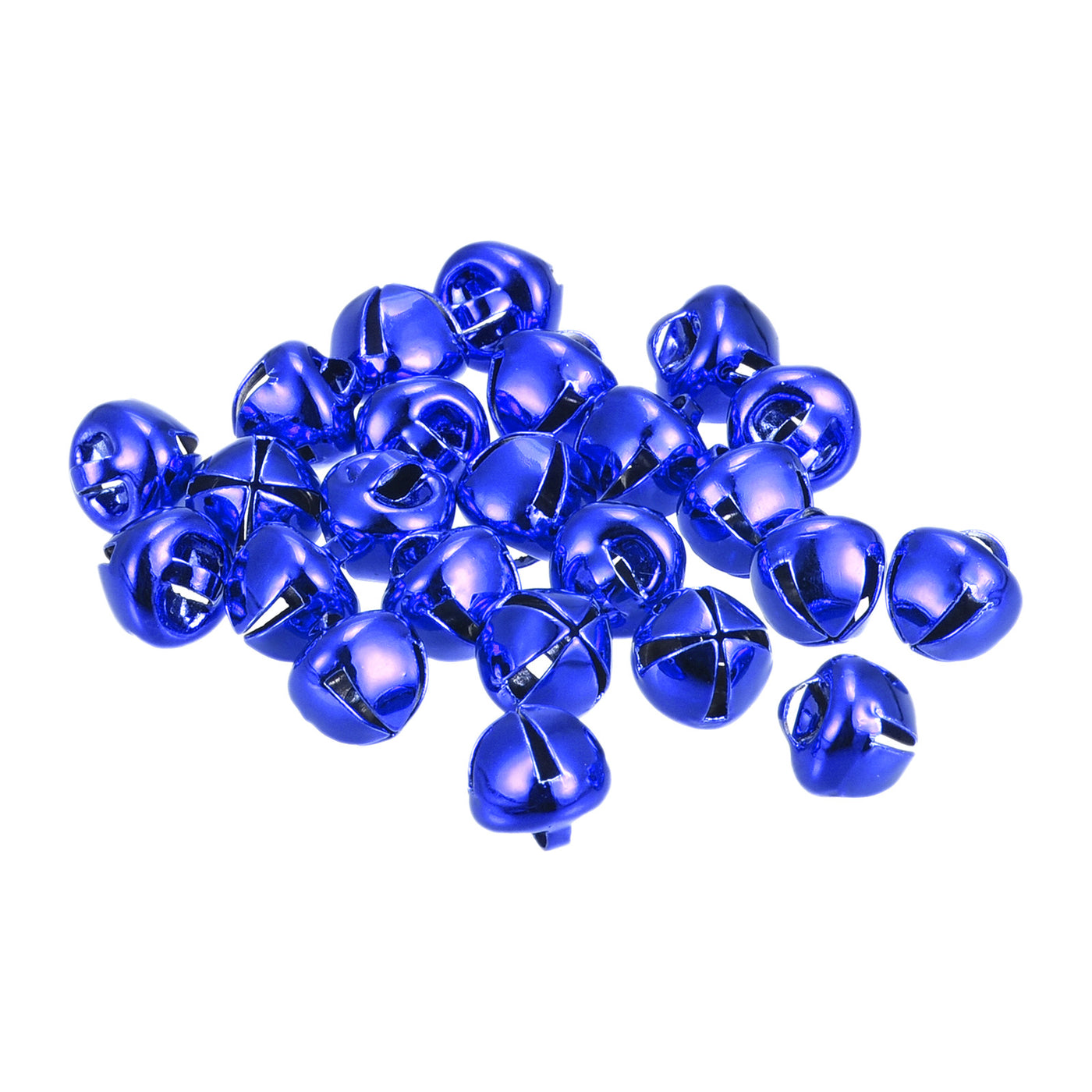 Uxcell Uxcell Jingle Bells, 8mm 48pcs Carbon Steel Craft Bells for DIY Christmas, Blue