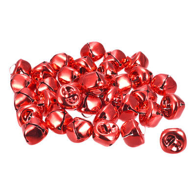 Harfington Uxcell Jingle Bells, 15mm 80pcs Carbon Steel Craft Bells for DIY Christmas, Red