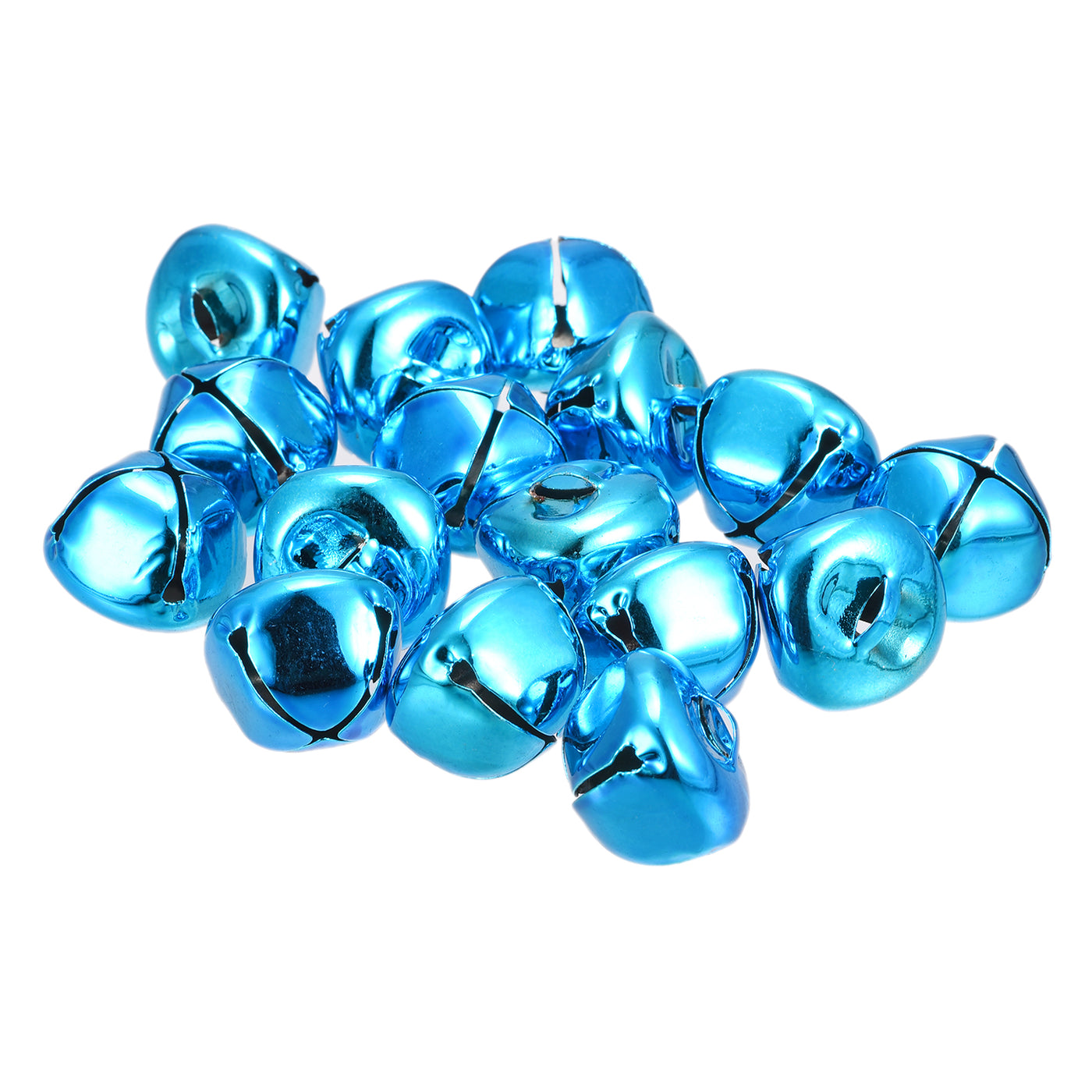 Uxcell Uxcell Jingle Bells, 24mm 48pcs Carbon Steel Craft Bells for DIY Christmas, Blue