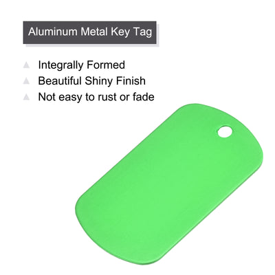 Harfington Aluminum Blank Tags Metal ID Tag for Decoration, Engraving and Stamping