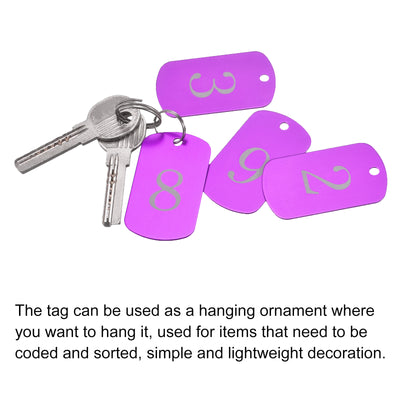 Harfington Aluminum Blank Tags Metal ID Tags for Decoration, Engraving and Stamping