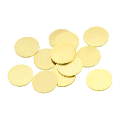 Harfington Stamping Blank Brass Round DIY Tag for Craft Decoration
