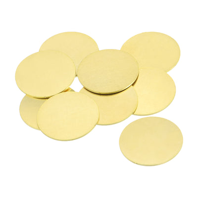 Harfington Stamping Blank Brass Round DIY Tags for Craft Decoration