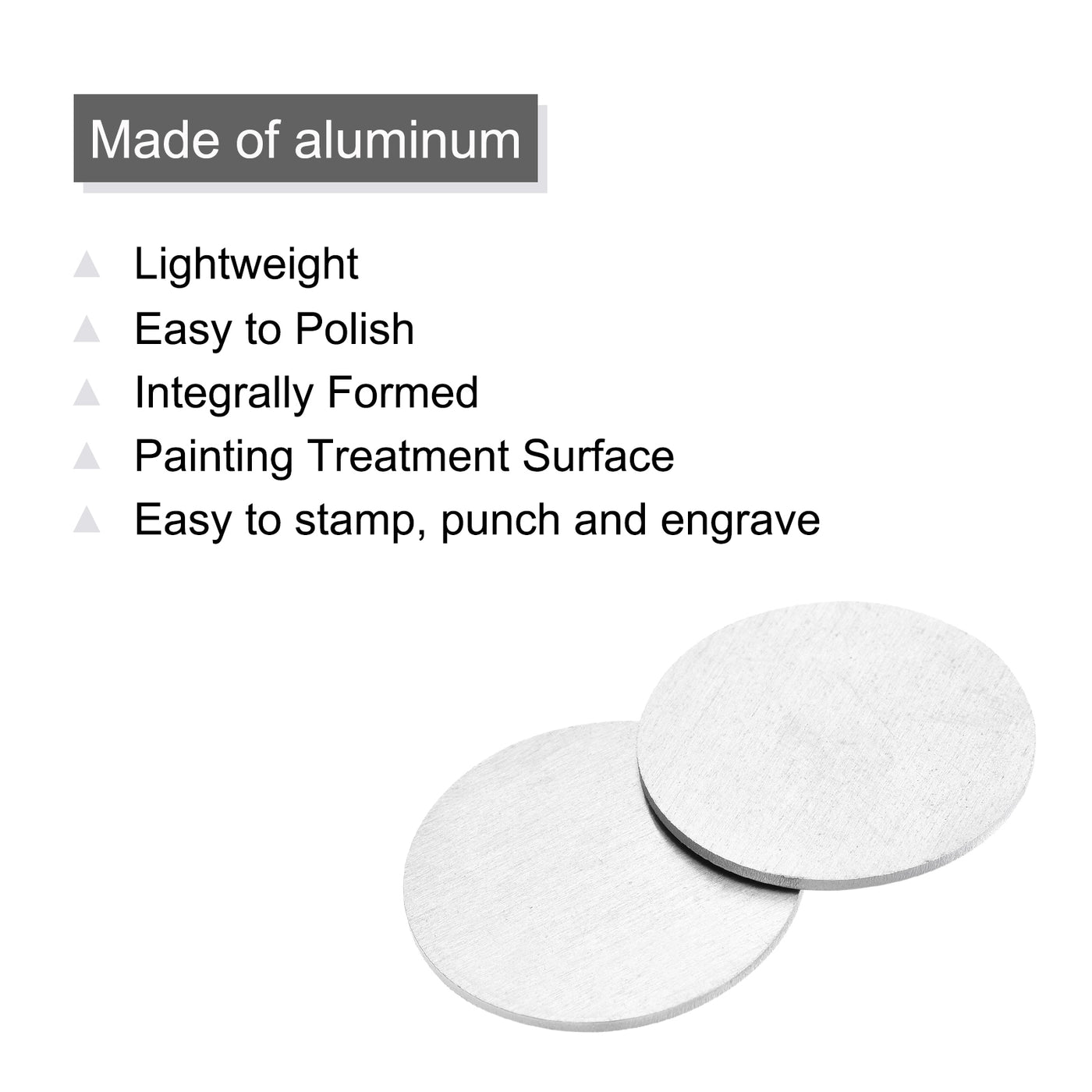 Harfington Stamping Blank Aluminium Round DIY Tags for Craft Decoration