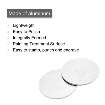 Harfington Stamping Blank Aluminium Round DIY Tags for Craft Decoration