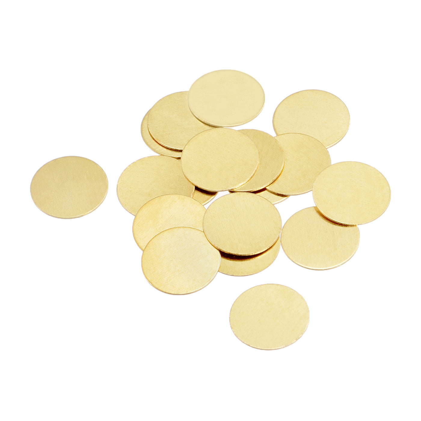 Harfington Brass Stamping Blank Round Metal DIY Tags for Craft, Pendant Decoration