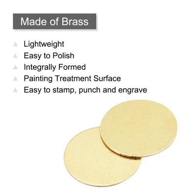 Harfington Brass Stamping Blank, Metal DIY Tag for Craft, Pendant Decoration
