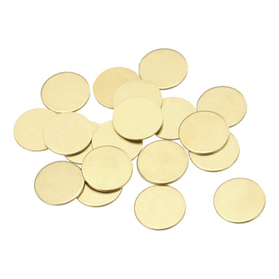 Harfington Brass Stamping Blank Round Metal DIY Tags for Craft, Pendant Decoration