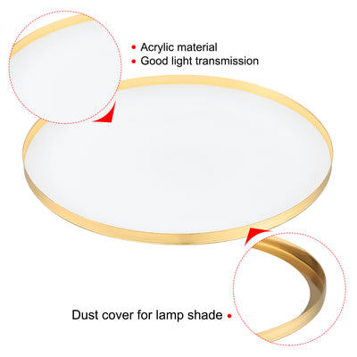 Harfington Lampshade Diffuser, Dustproof Dust Protection Cover Acrylic Board for Barrel Lamp Shade