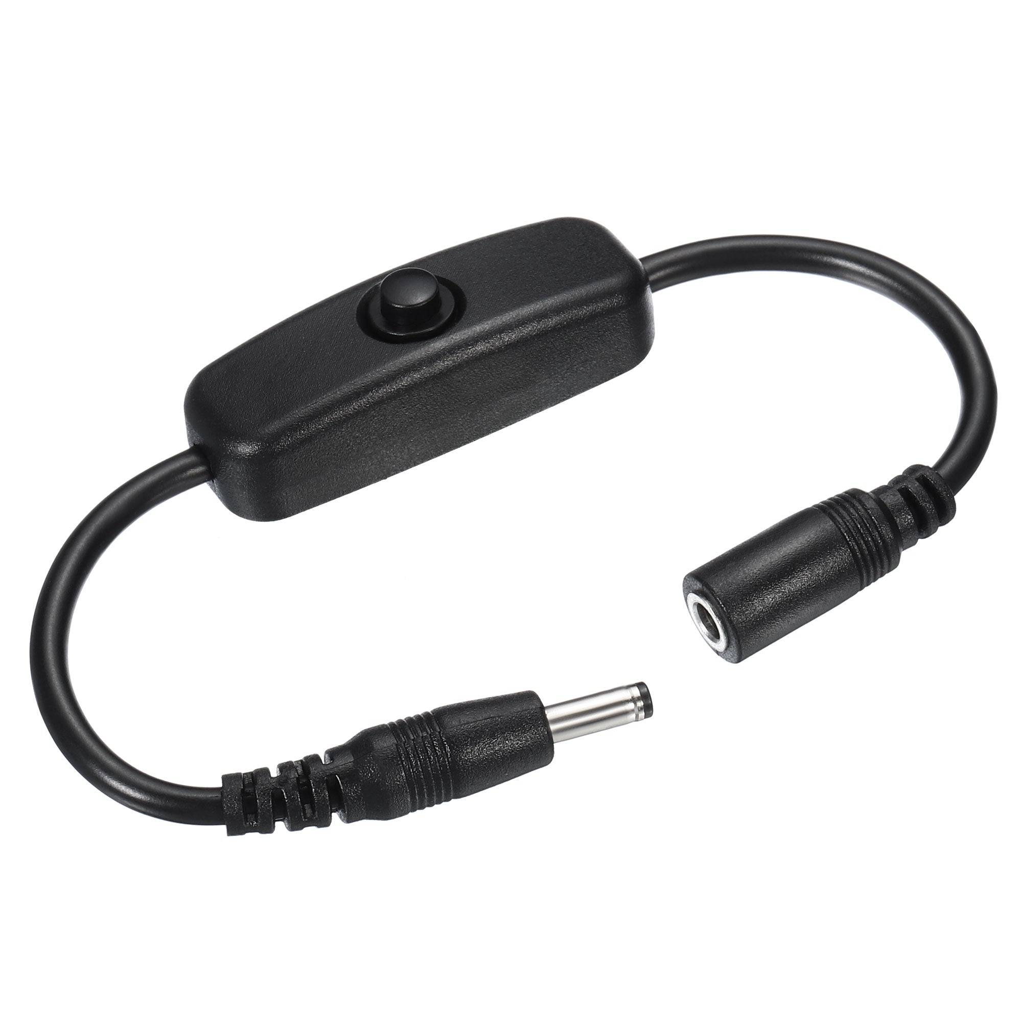 DC Power Adapter Extension Cable, Male to Female Plug Jack Cord with ON ...